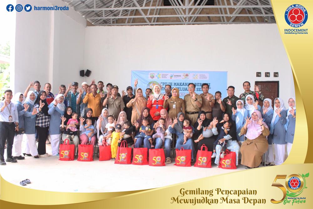 Hari Gizi Nasional Indocement Dorong Pencegahan Stunting